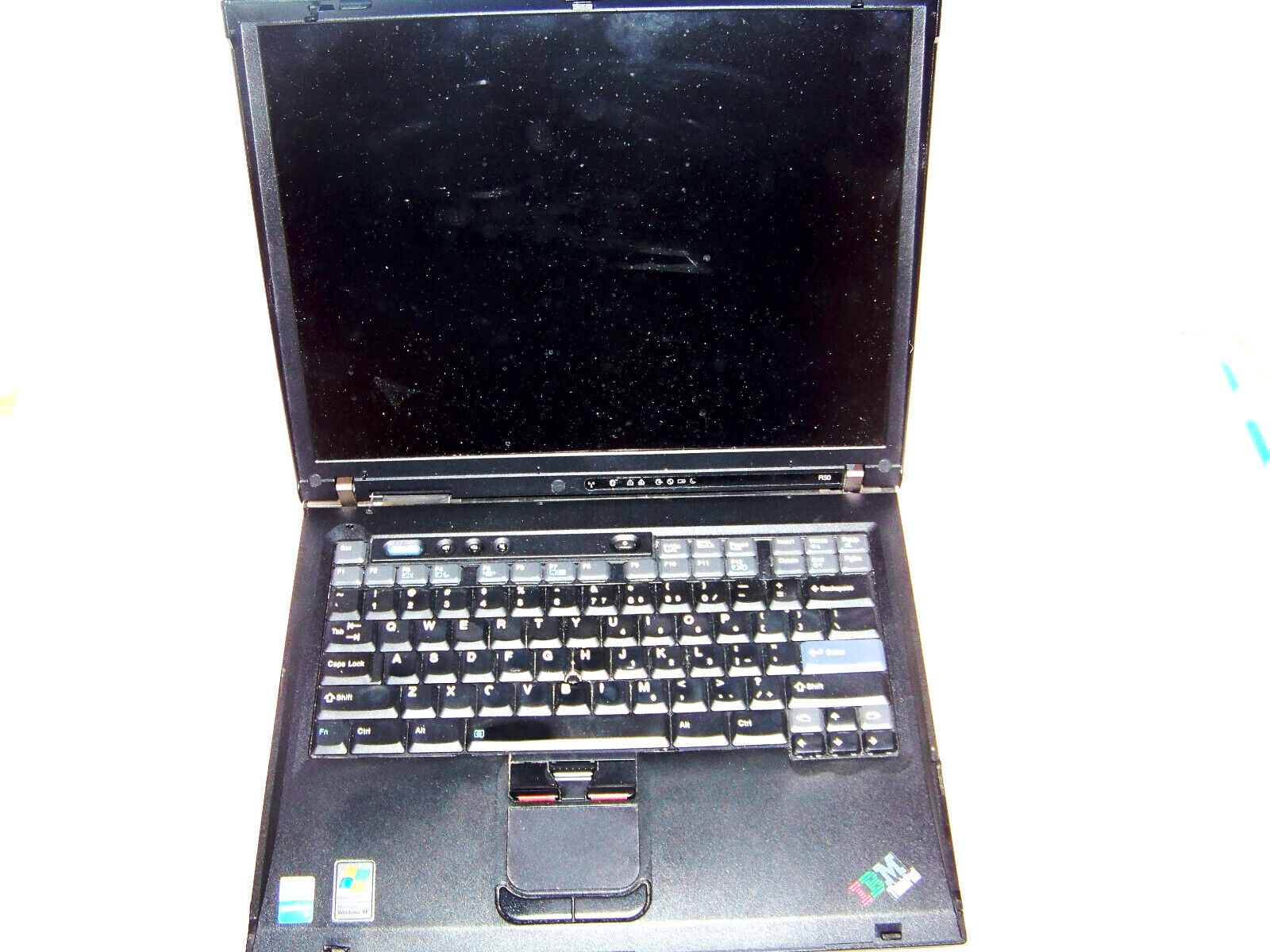 Vintage  IBM THINKPAD R50  768MB RAM 55GB HDD CD/DVD DW-25 Win XP Office WiFi