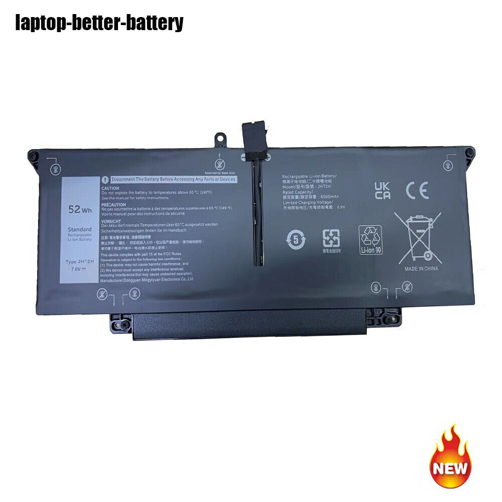 JHT2H Laptop Battery For Dell Latitude 7310 7410 Series HRGYV 0HRGYV 009YYF 52Wh