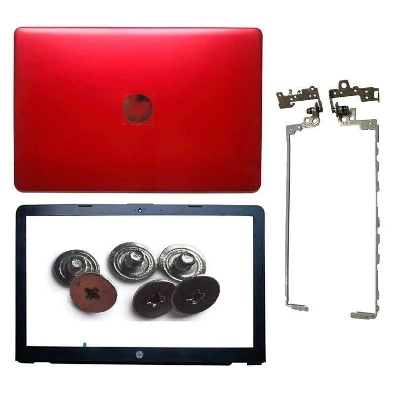 New for HP Pavilion 15-BS 15-BS234WM 15-BS144WM LCD Back Cover Red+Bezel+Hinges