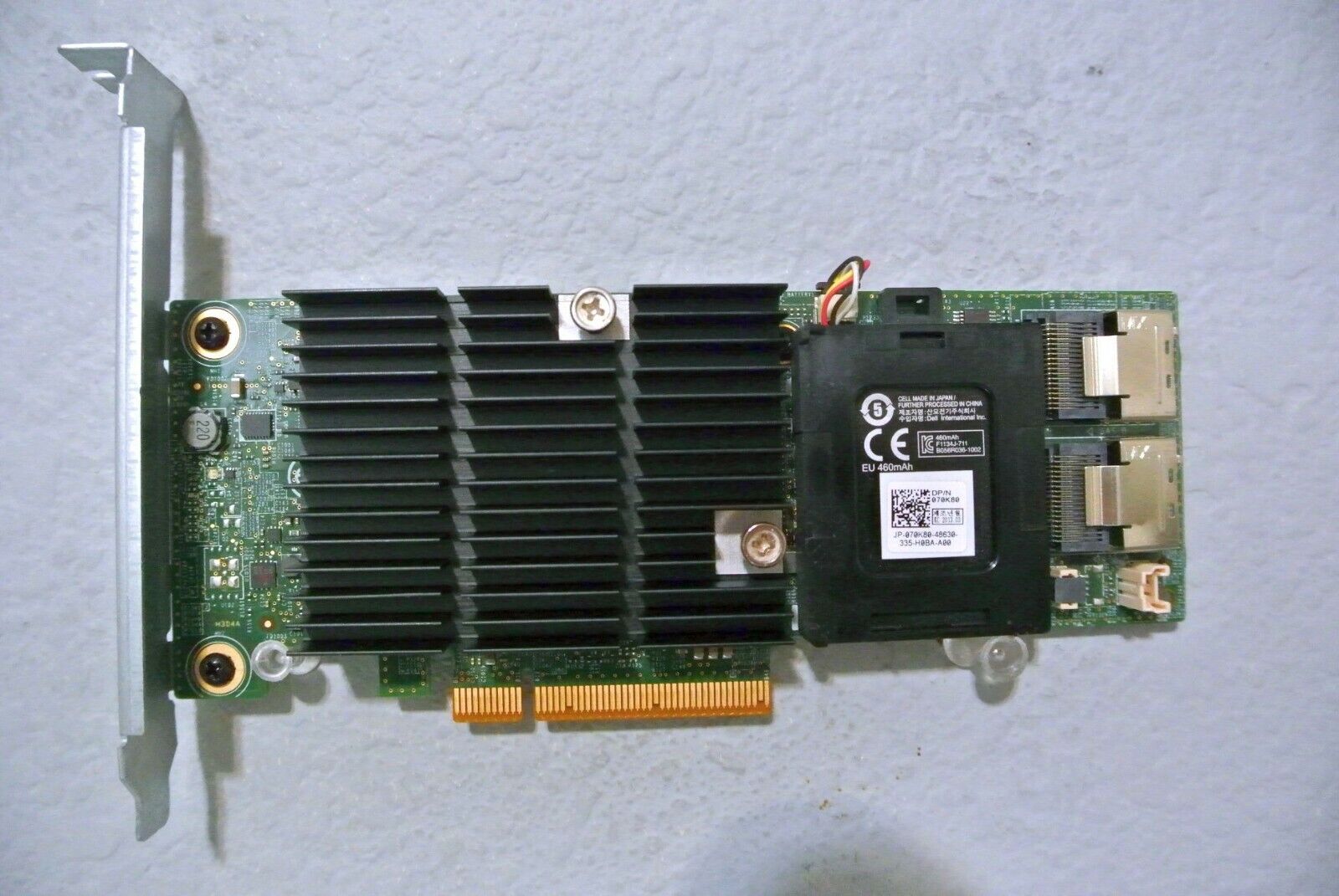 Dell Perc H710 6GBP/S 512mb SAS PCIe RAID Controller Card w/battery VM02C 17MXW