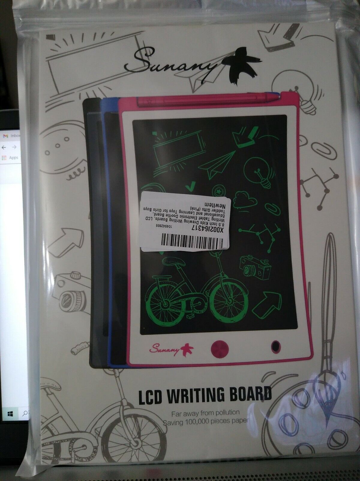 Brand New LCD Electronic Doodle, Writing & Drawing Board 8.5 inches + Free mask