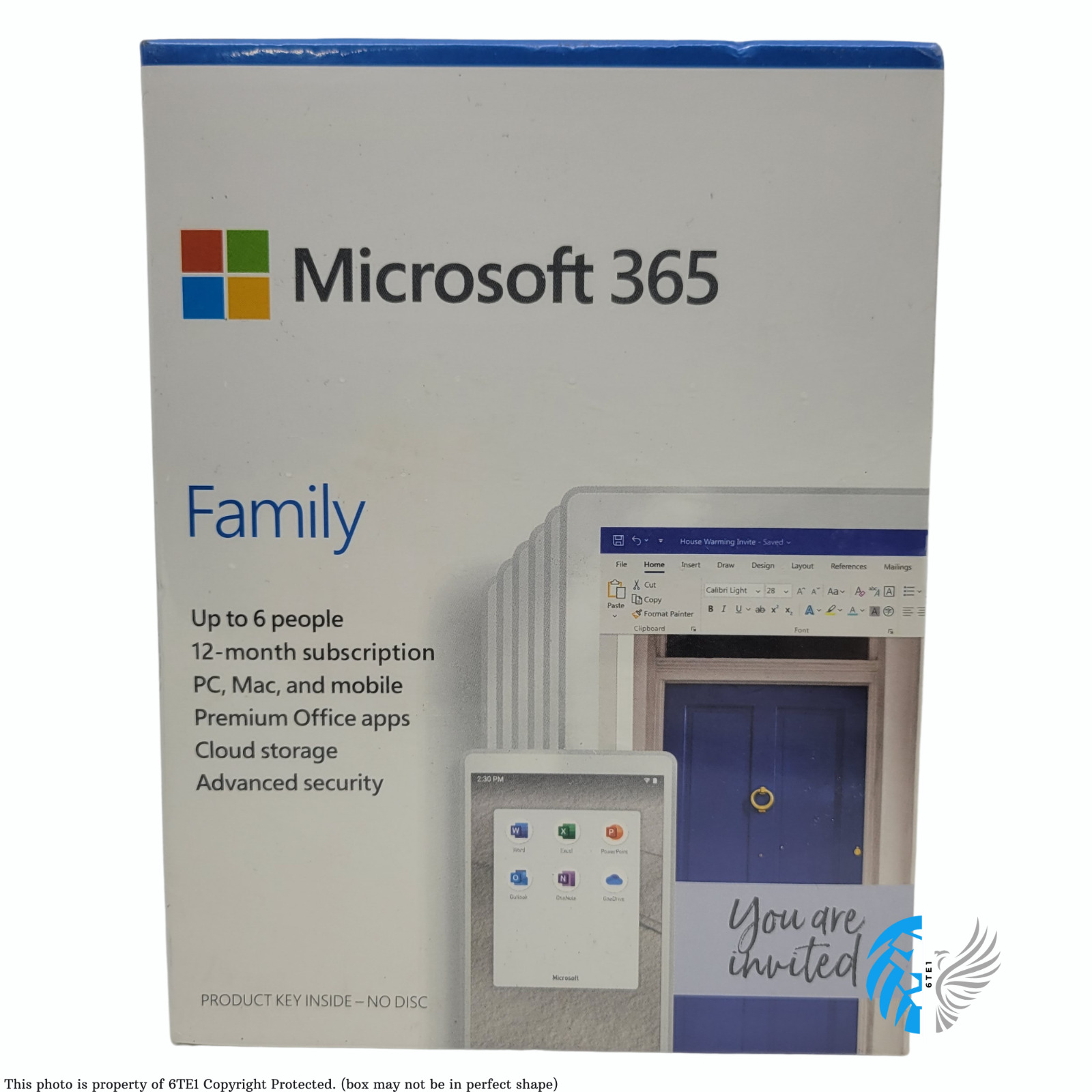 Microsoft Office 365  FAMILY 1 Year Subscription up to 6 USERS (People) - NEW™