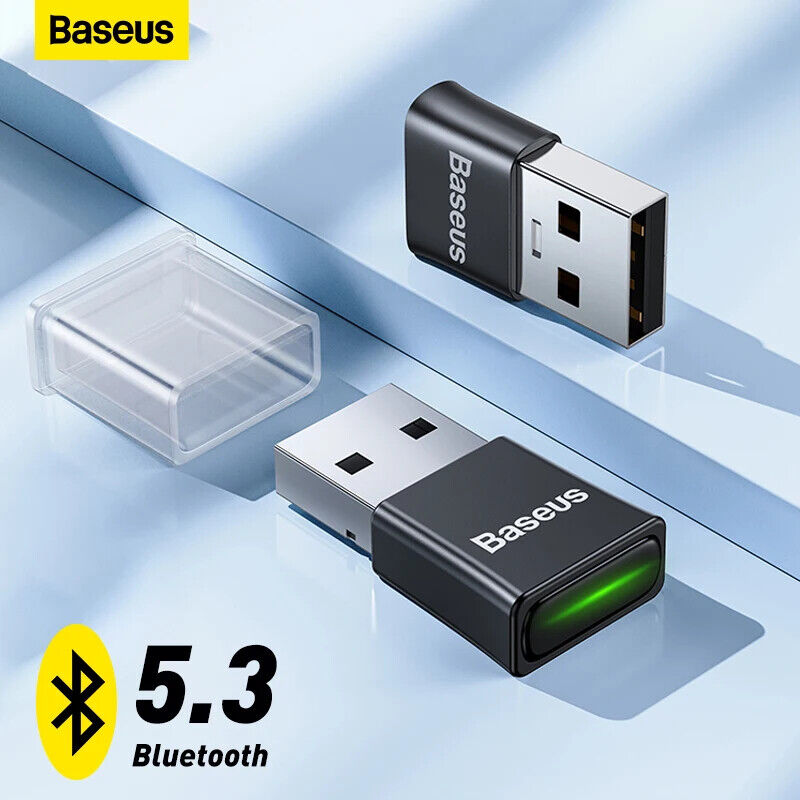 Baseus Bluetooth 5.3 Receiver USB Dongle Adapter for Computer PC Speaker WINDOWS