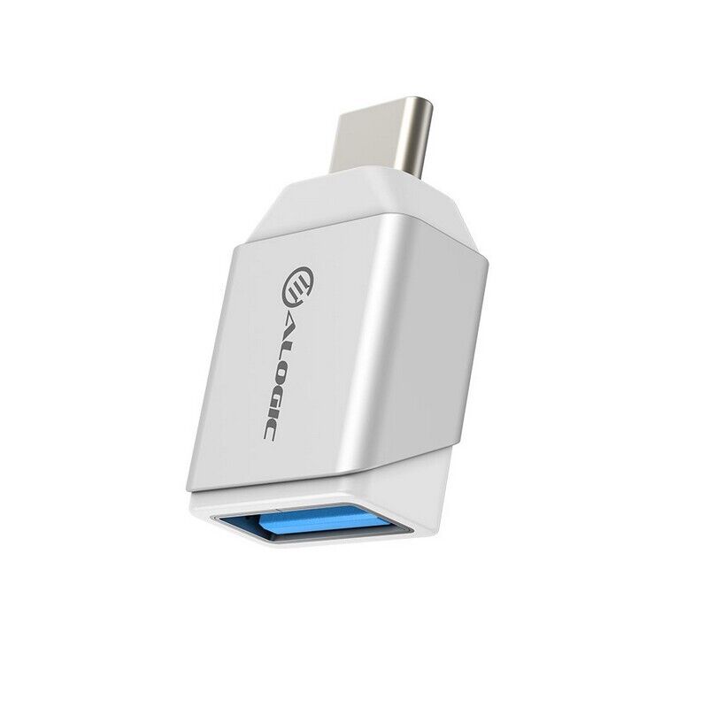 O-Alogic Ultra Mini USB 3.1 USB-C to USB-A Adapter Up to 5Gbps - Silver