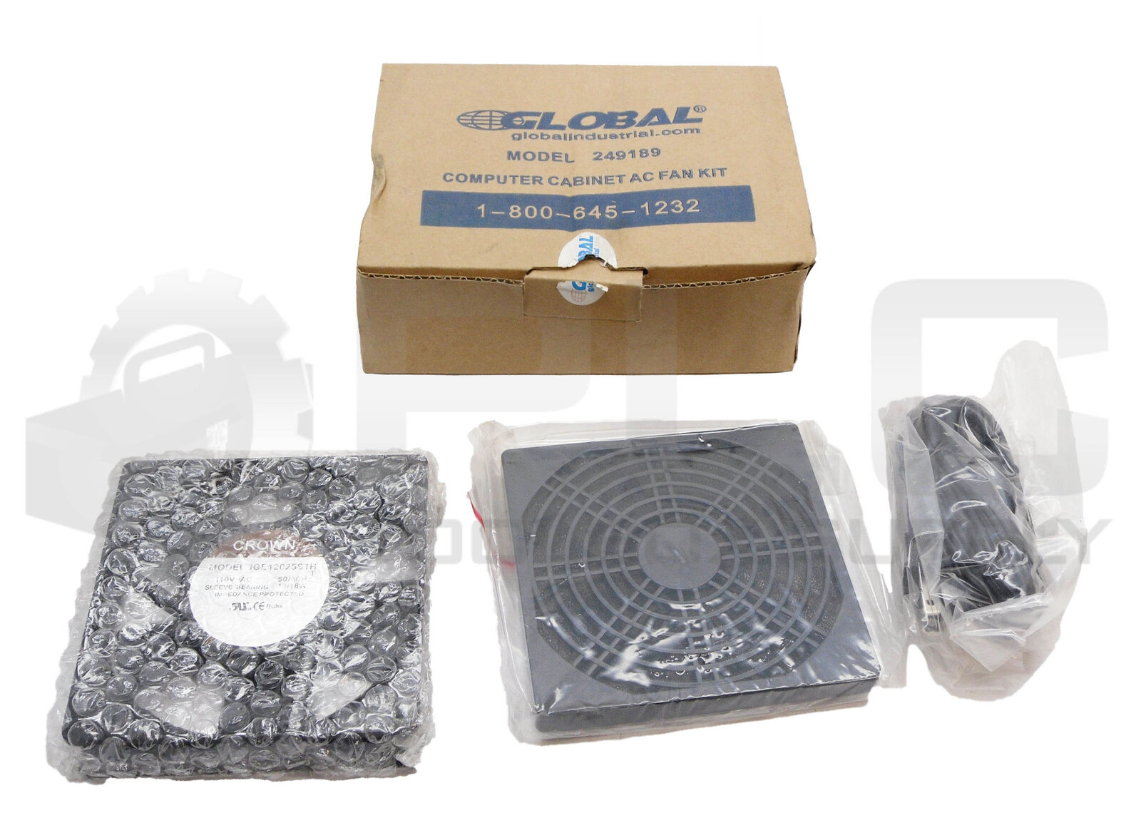 NEW GLOBAL INDUSTRIAL 249189 COMPUTER CABINET AC FAN KIT IGE12025S1H