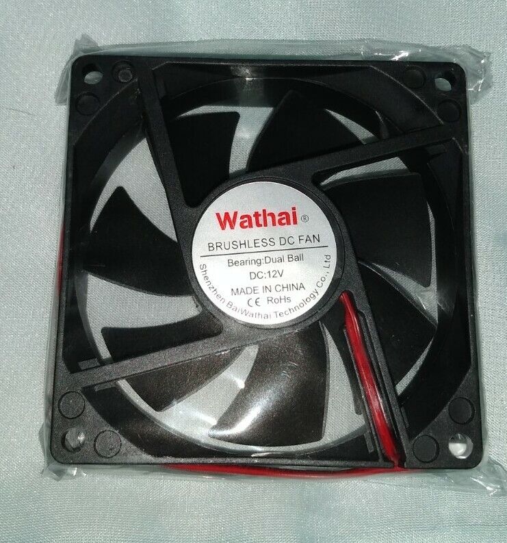 🆕 Wathal DC Brushless Fan 12 Volt 77mm  X  77mm 🆓 Shipping