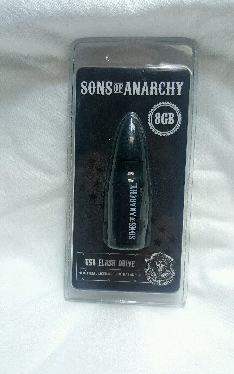 Tribeca Sons of Anarchy Bullet USB Flash Drive Memory Stick  8GB BLACK BULLET 