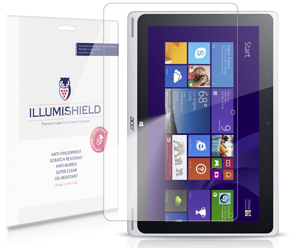 iLLumiShield Anti-Bubble/Print Screen Protector 2x for Acer Aspire Switch 10