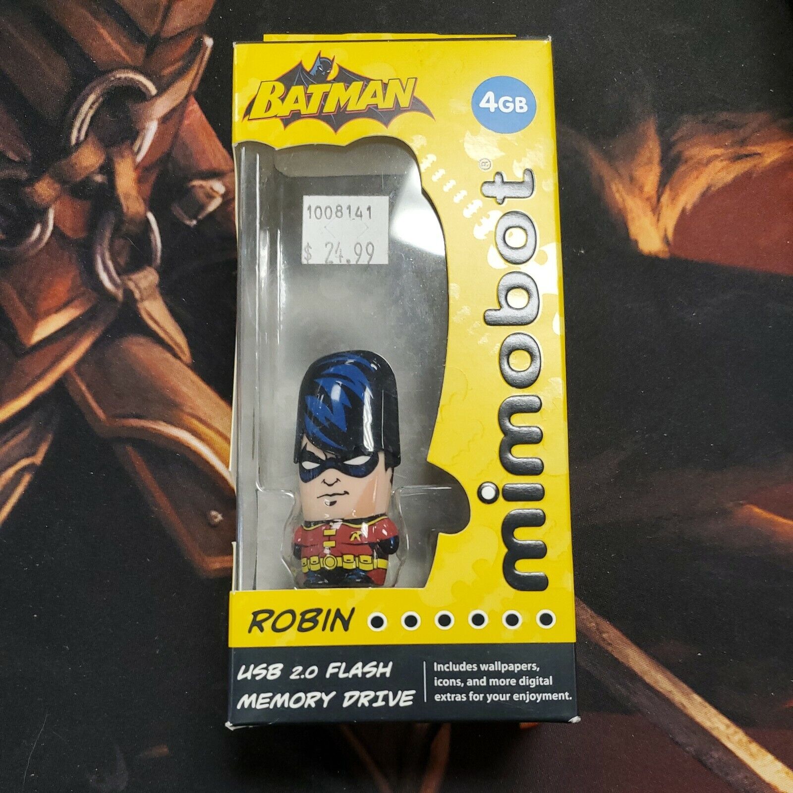 Mimobot flash drive Robin Batman 4GB new in box DC Comics