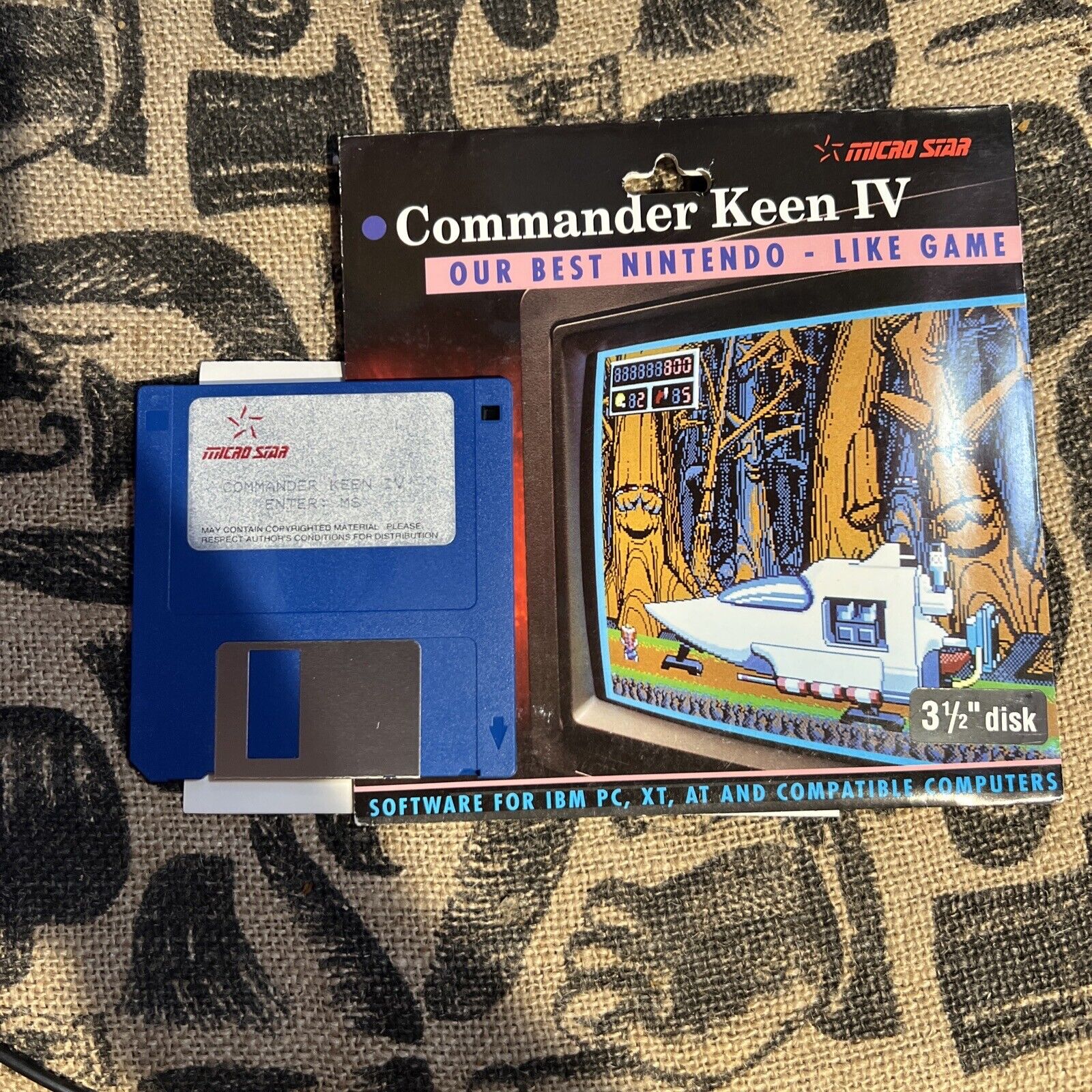 Commander Keen IV Floppy Disk Micro Star