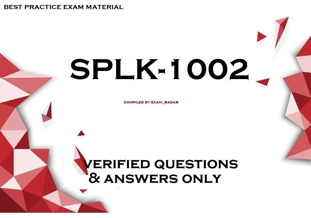 SPLK-1002 updated Exam dumps questions and answers