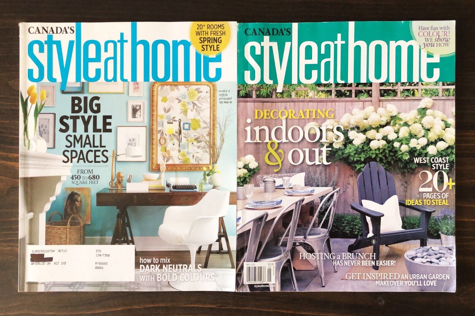 Canada's Style At Home Magazine 2013, Lot 0f 2