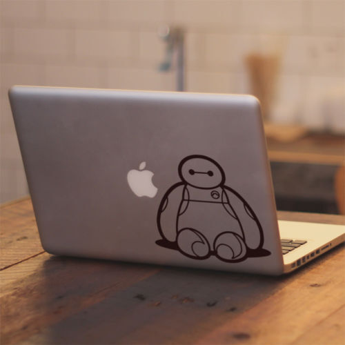 Big Hero 6 Cute Baymax Sit for Macbook Air/Pro Laptop Car Window Decal Sticker
