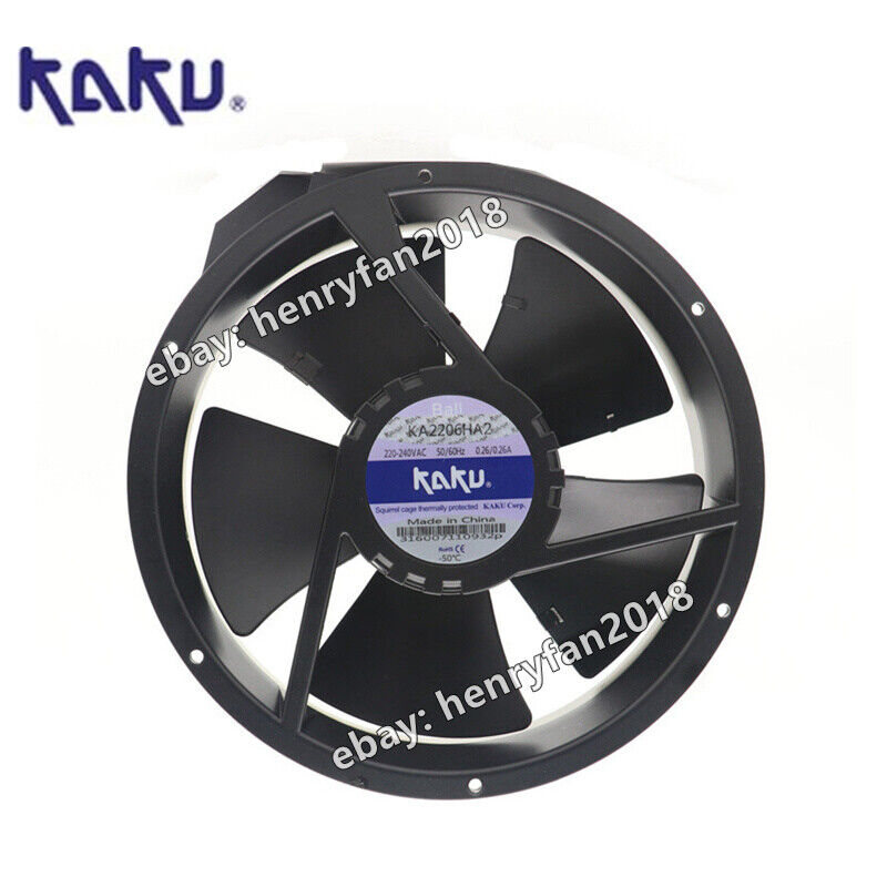 KAKU KA2206HA2 Axial Fan AC 220/240V 0.18/0.25A 222*60MM Cabinet Cooling Fan