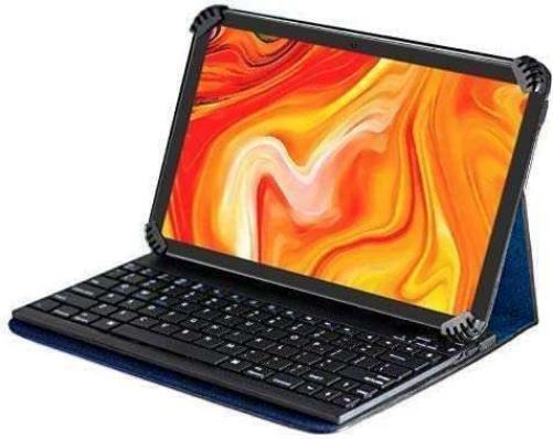 Navitech Blue Bluetooth Keyboard Case For Samsung Galaxy Tab4 7.0 3G Tablet