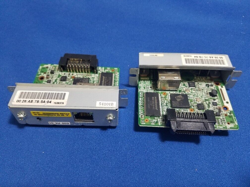 LOT OF QTY 50 US Epson UB-E03 Ethernet Interface C32C824541 cards,Epson Printers