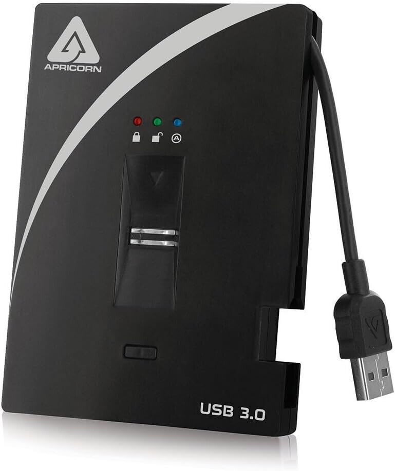 Apricorn Aegis Encrypted 1 Tb External Hard Drive - USB 3.0