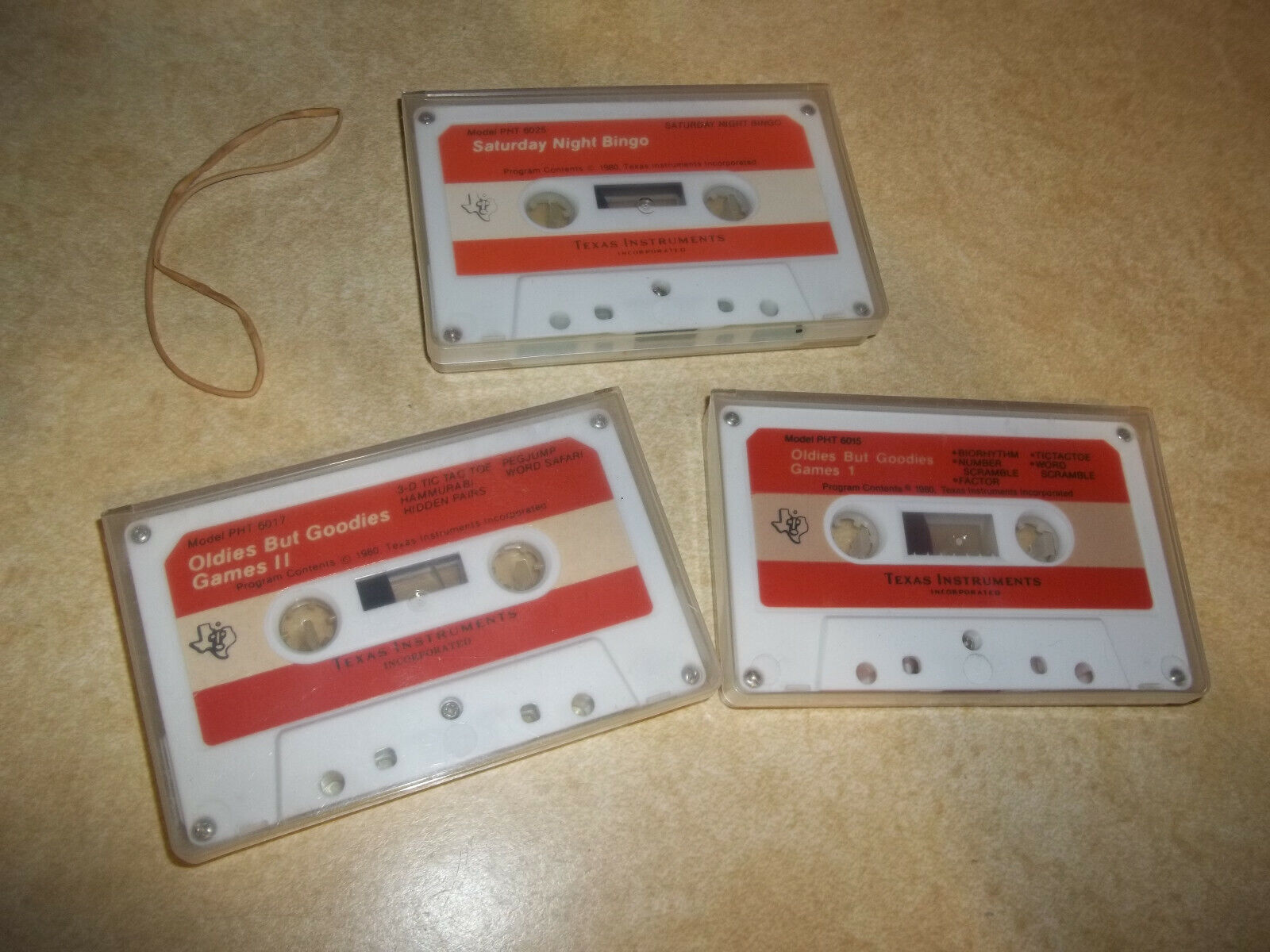 3 NEW TI-99/4A TI99 Tapes OLD BUT GOOD 1 & 2 - Saturday Night Bingo LOT Cassette