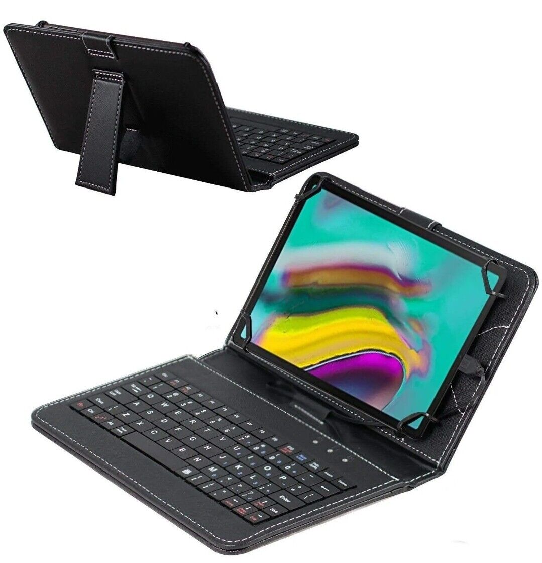 Navitech Voyager Keyboard Series PU Leather Case For 10\