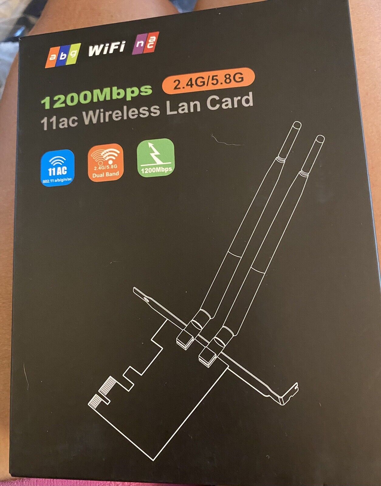 EDUP 11ac Wireless Lan Card 2.4G/5.8G EP-9607S 1200mbps