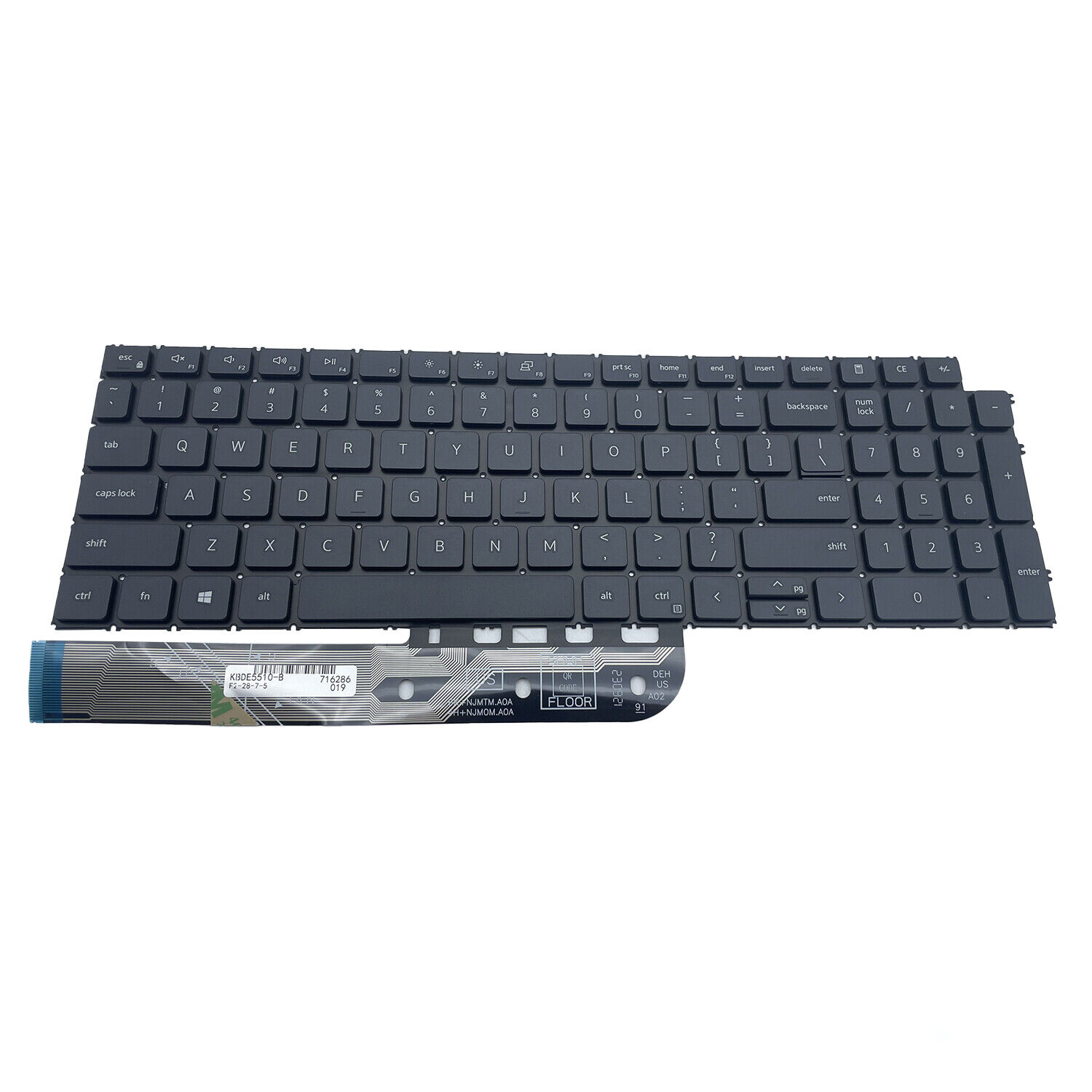 New For Dell Inspiron 3511 3510 3520 3525 15Pro 5510 5515 US Keyboard No-Backlit