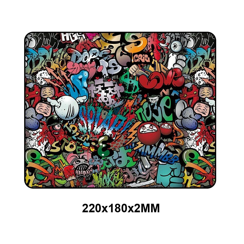 Graffiti Style Gaming Mouse Pad Mat Anime Grande Gamer XXL Computer