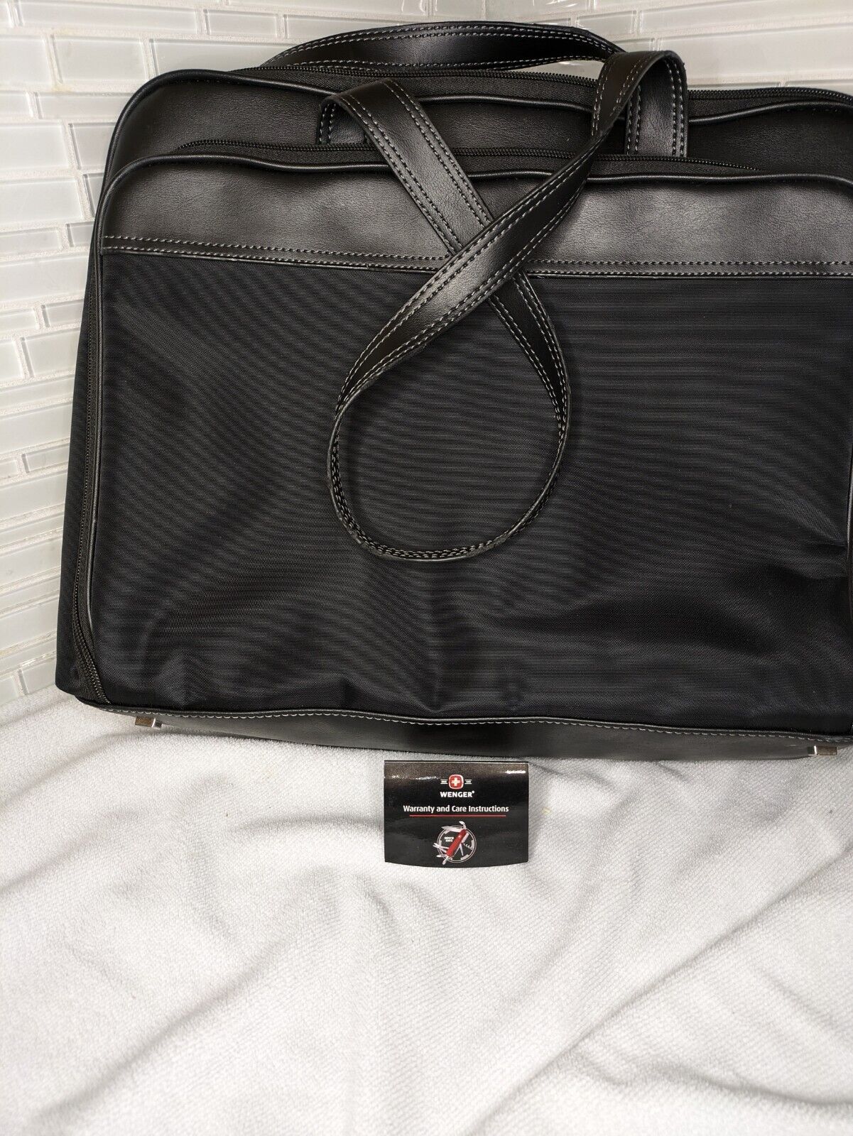 Wenger Swiss Computer Laptop Bag/Briefcase + Accessory Bag Gear Rhea Black