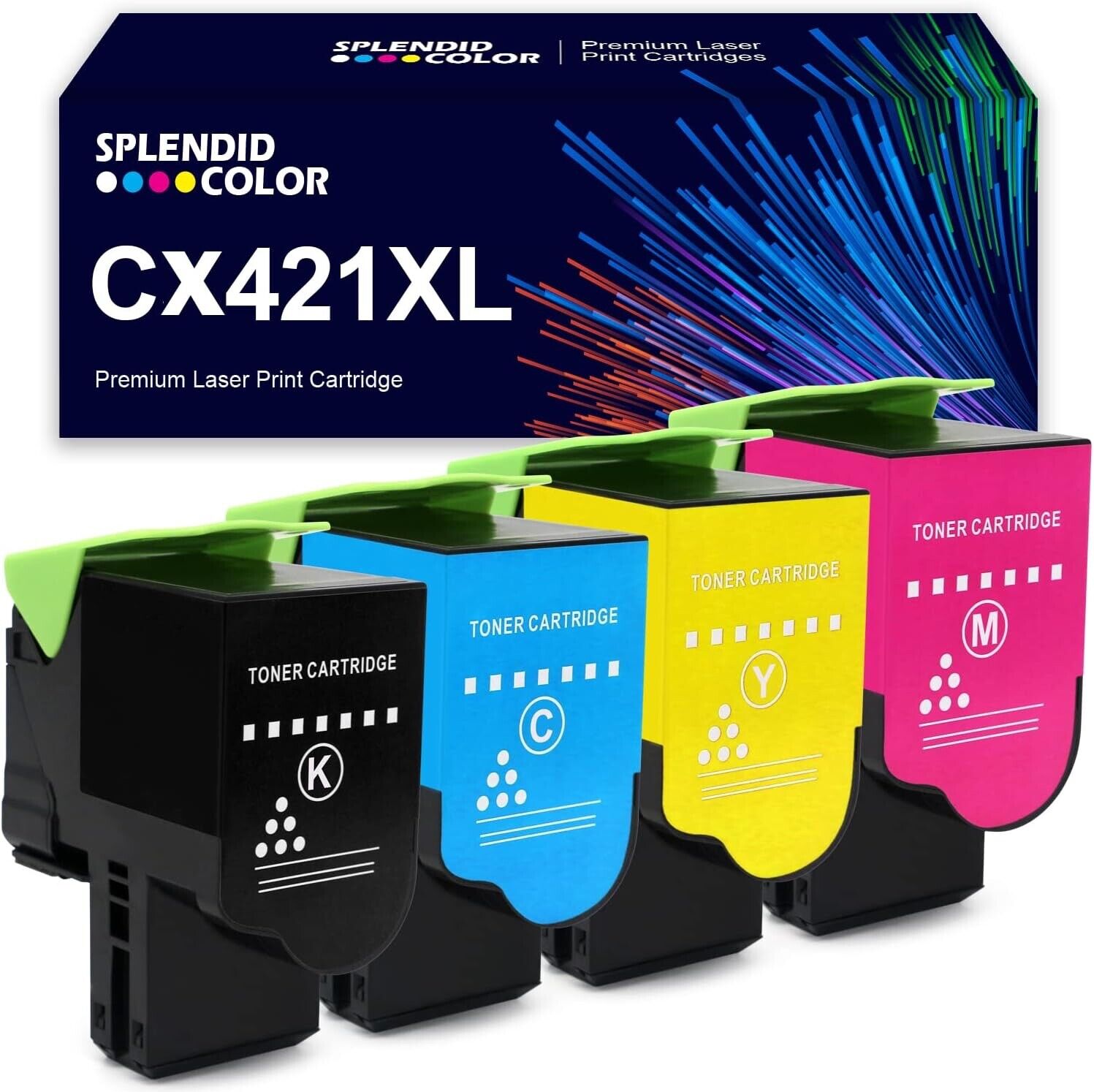 High-Quality SPLENDIDCOLOR CX421 Toner for Lexmark - Vibrant & Long-Lasting-NEW