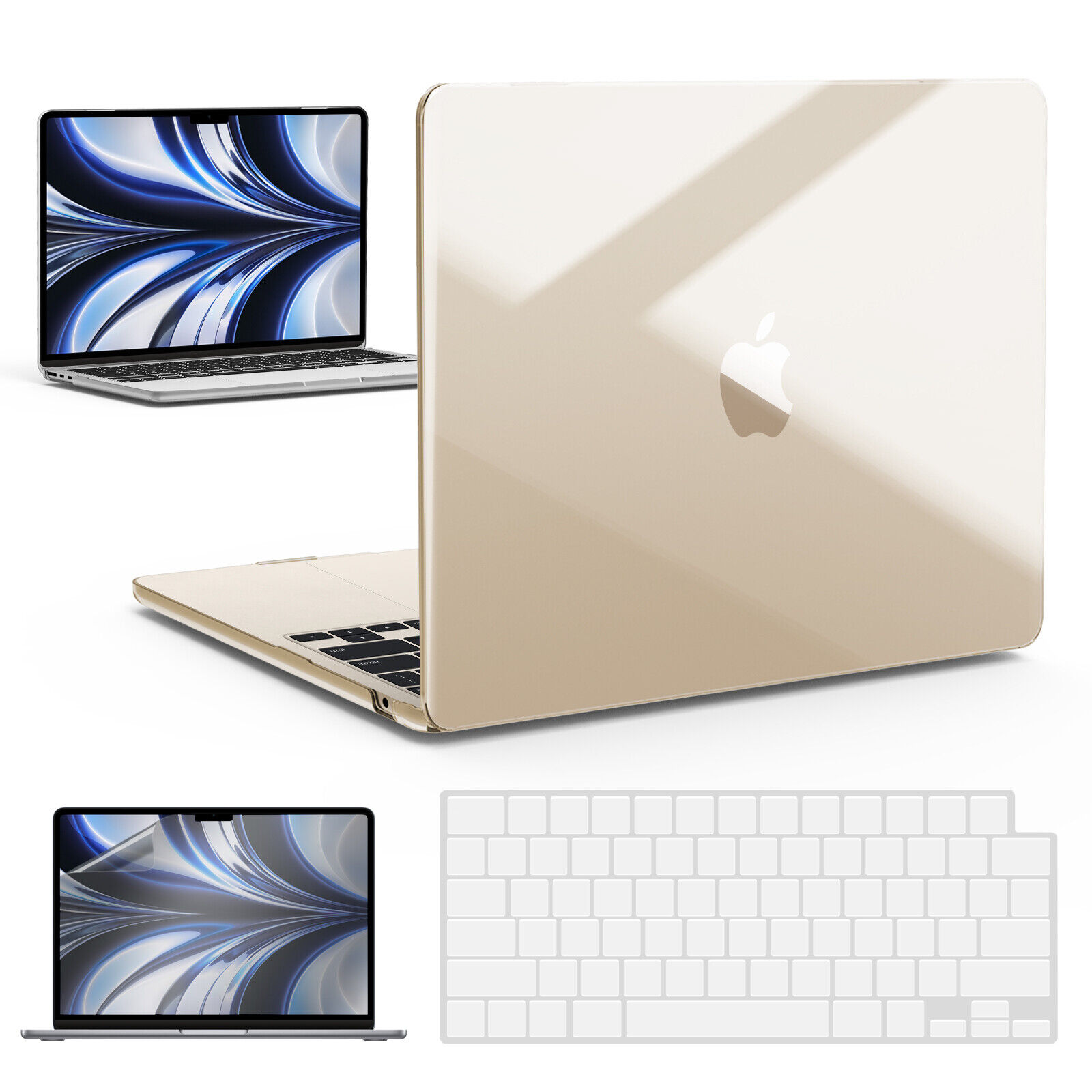 IBENZER 2024 2023 2022 MacBook Air 13 inch Case M3 A3113 M2 A2681 Hard Shell