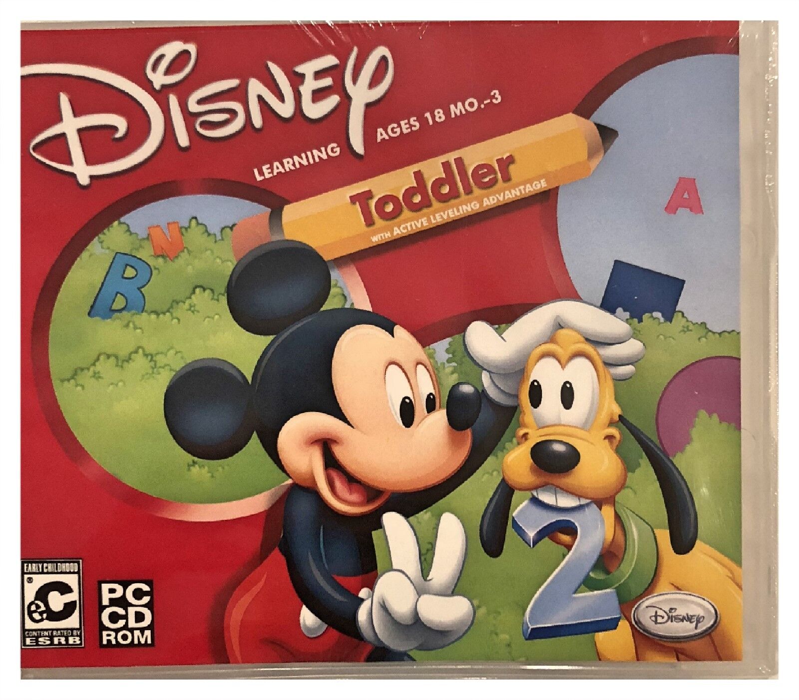Disney Mickey Mouse Toddler Pc New Win10 8 7 XP Letters Numbers Shapes Much More