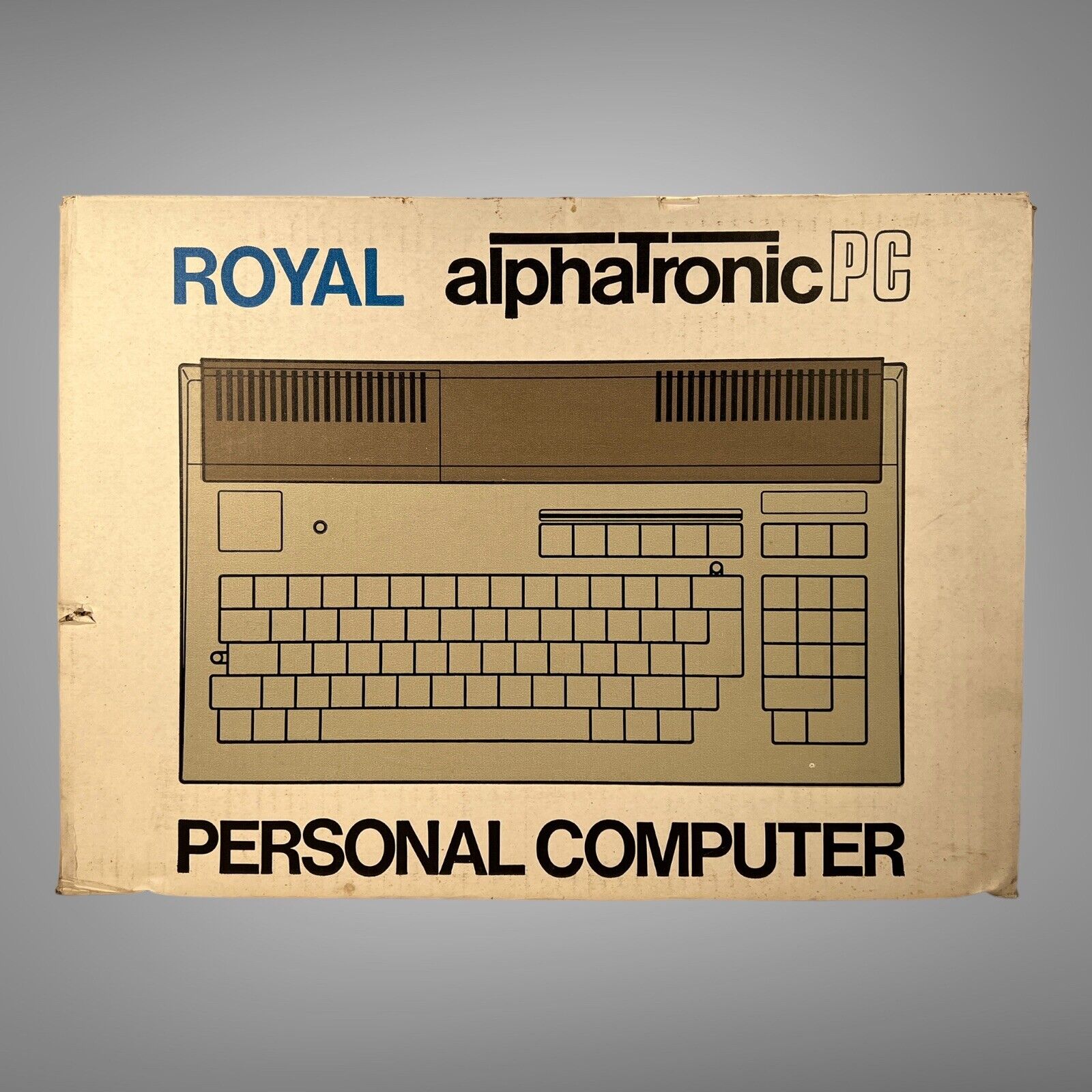 VINTAGE COMPUTER ULTRA RARE TA Royal ALPHATRONIC PC And F1 Floppy Disk Drive