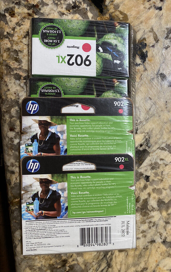 HP 902XL High Yield Ink Cartridge - Magenta - GROUP OF 4 CARTRIDGES