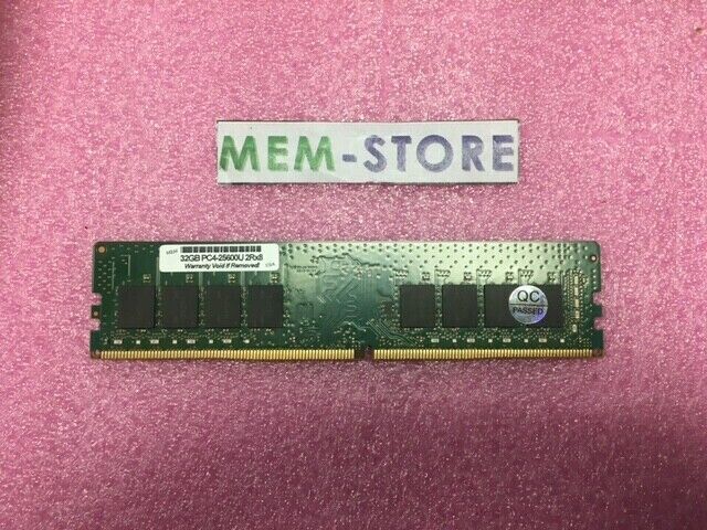 32GB DDR4 3200MHz 2Rx8 UDIMM RAM Memory for QNAP TS-873AU-RP - NAS Servers