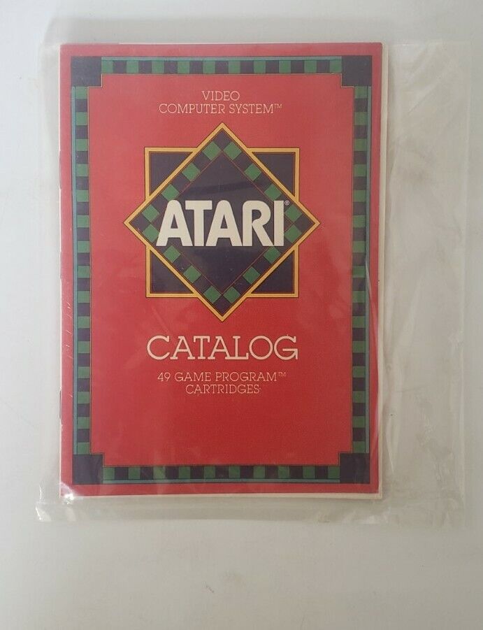 1982 Atari Catalog of Game Program Cartridges Brand New Sealed
