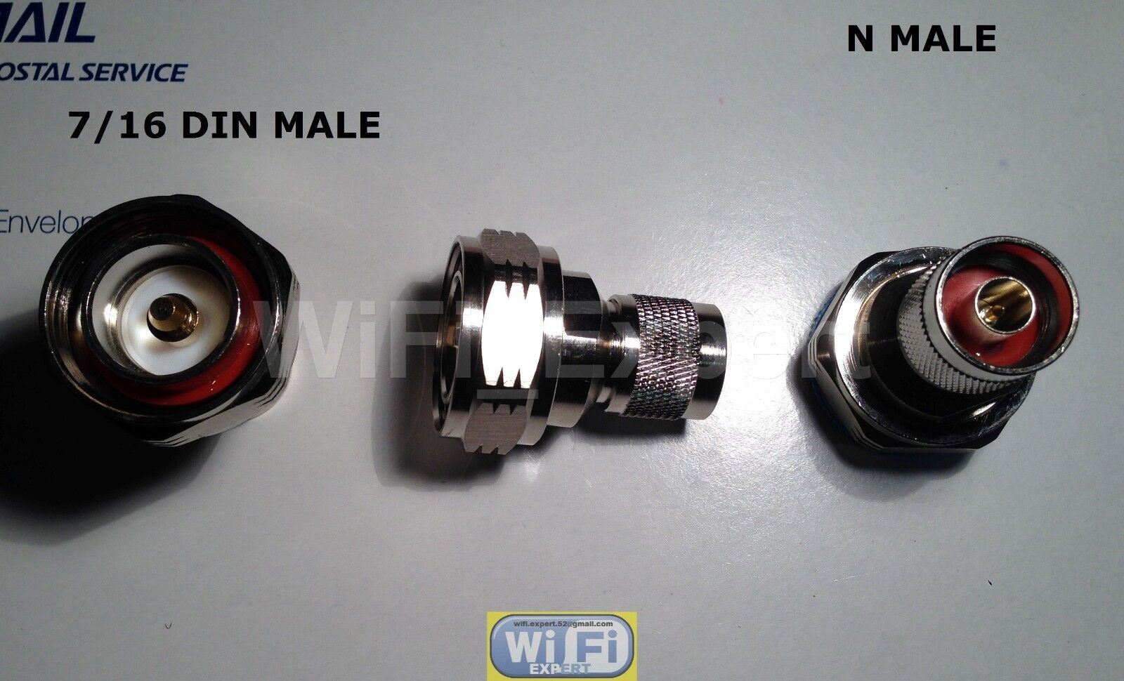 1 x 7/16 DIN male/female to Type N male/female 7/16 to 7/16 M/F RF adapter USA