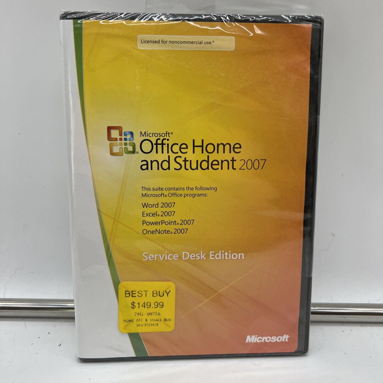 New Sealed Microsoft Office Home And Student 2007- Service Desk Edition Nib
