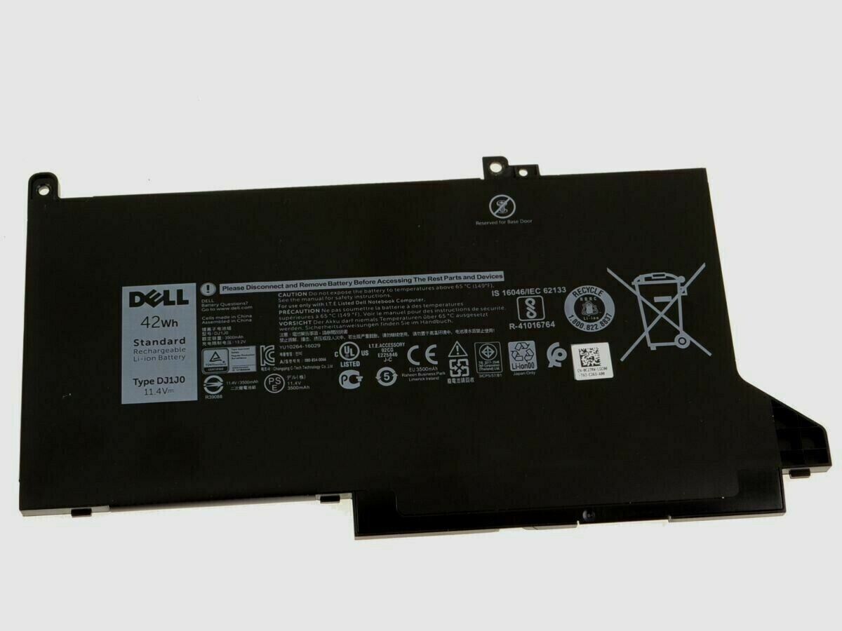 Original Dell Latitude 7280 7380 7480 42Wh 3-Cell Laptop Battery DJ1J0 NEW