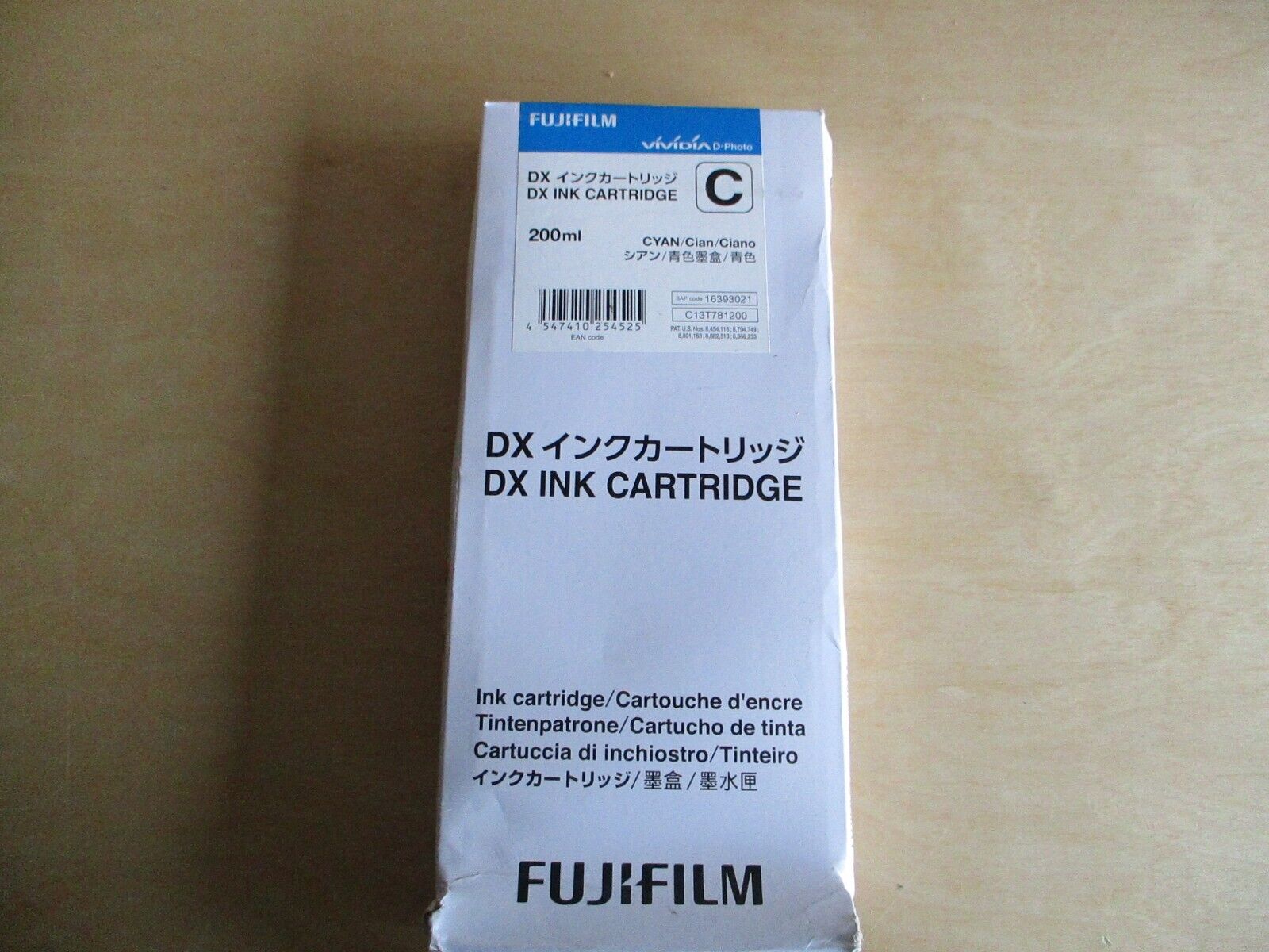 Fujifilm DX Ink Cartridge Cyan C13T781200 VIVIDIA D-PHOTO 200ml 2025