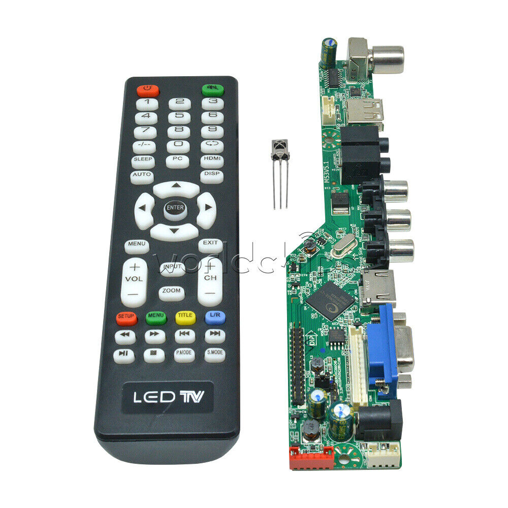 V29 / AV / TV / VGA / HDMI /USB Interface LCD TV Controller Board TV Motherboard