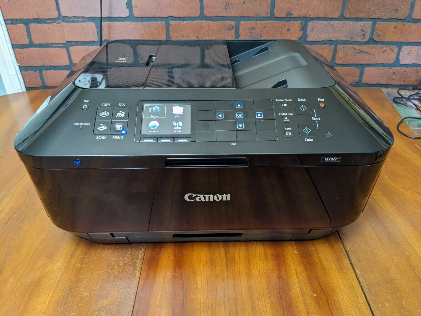 Canon Pixma MX922 All-in-one Inkjet Printer ~500 Pages Printed New Ink Installed