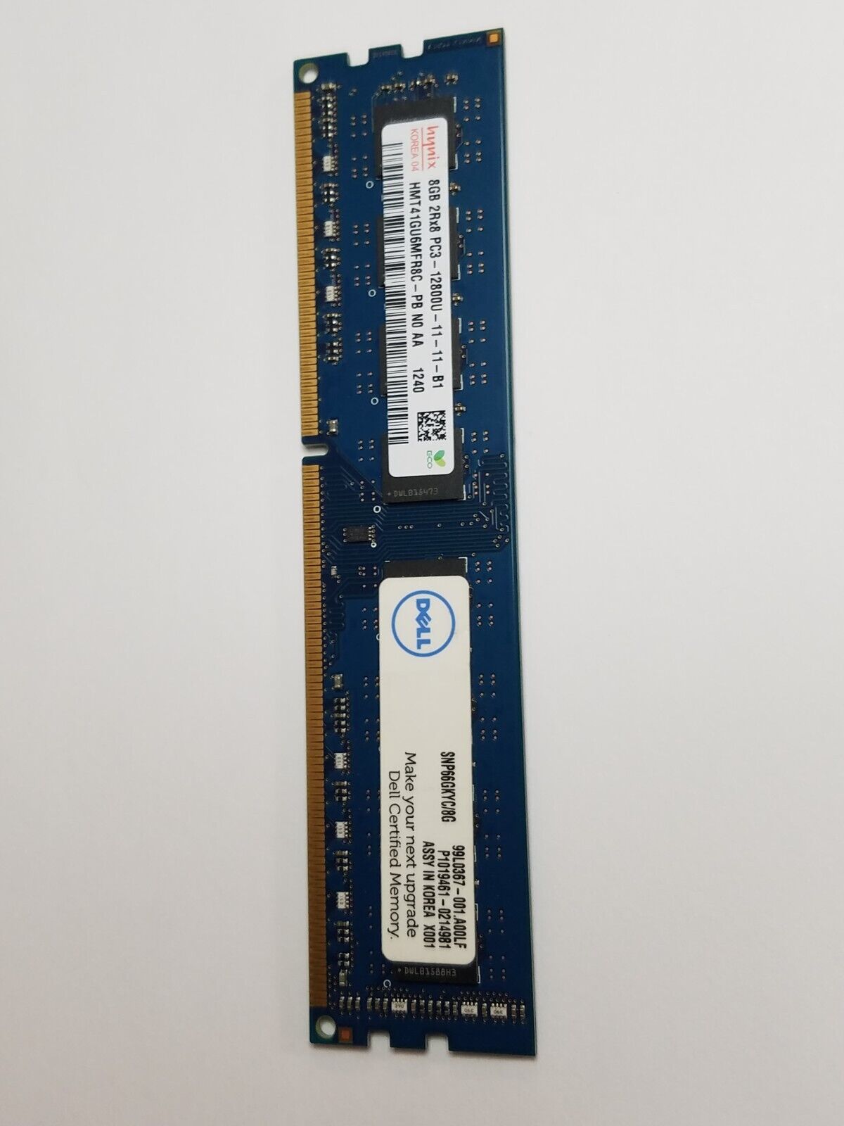 Hynix Korea Dell HP 8GB 2Rx8 PC3 12800U Certified RAM Memory Card PC Upgrade
