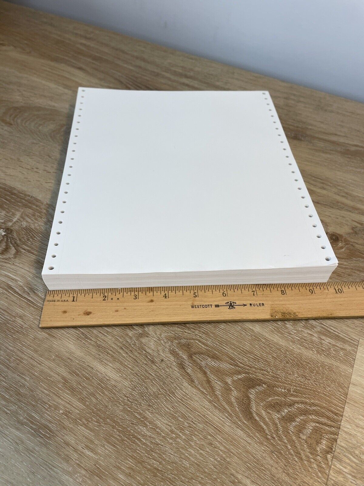 Vintage Dot Matrix Printer continuous Feed Paper 8.5 x 11 Approx 250 sheets
