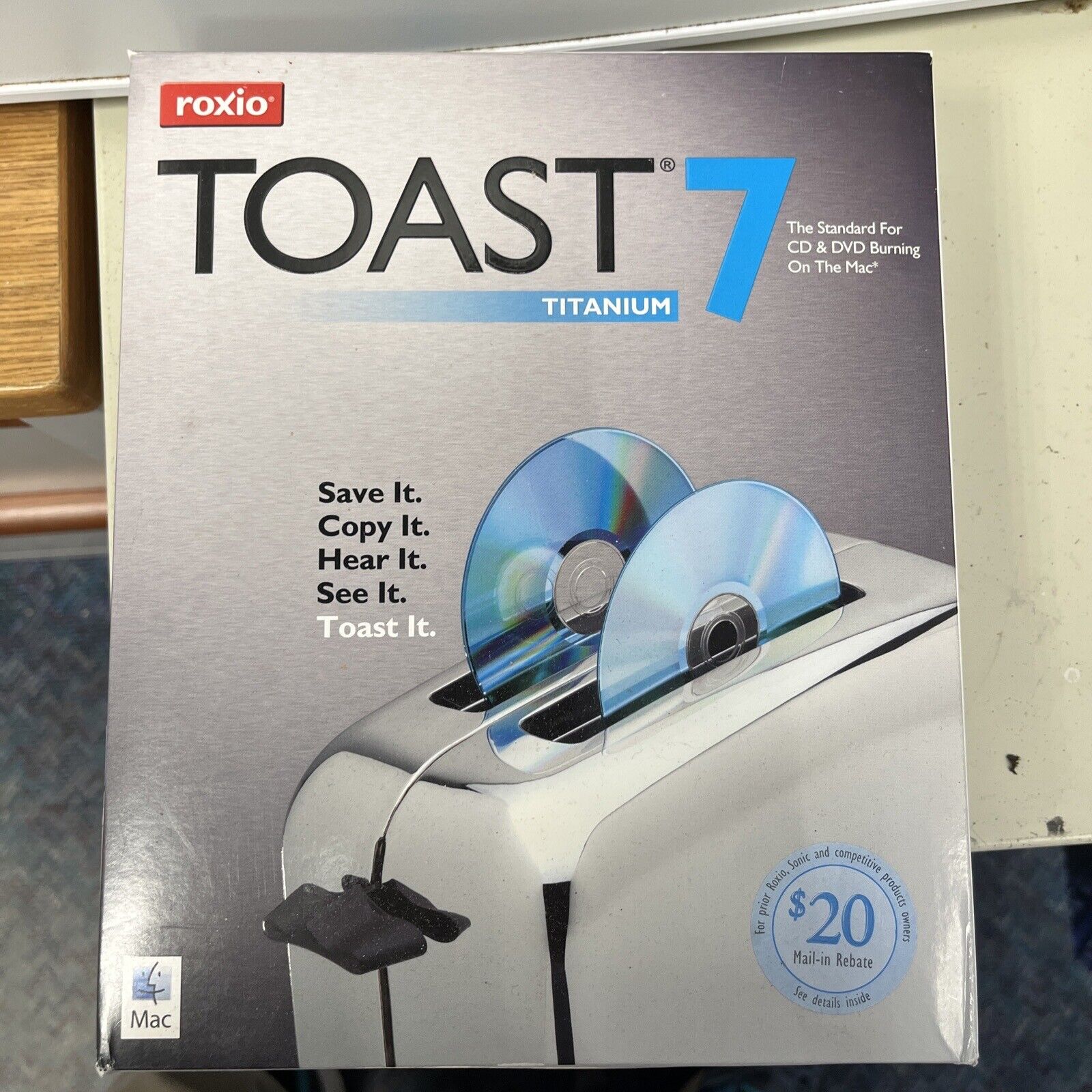 Roxio Toast 7 Titanium Mac Install CD vintage software
