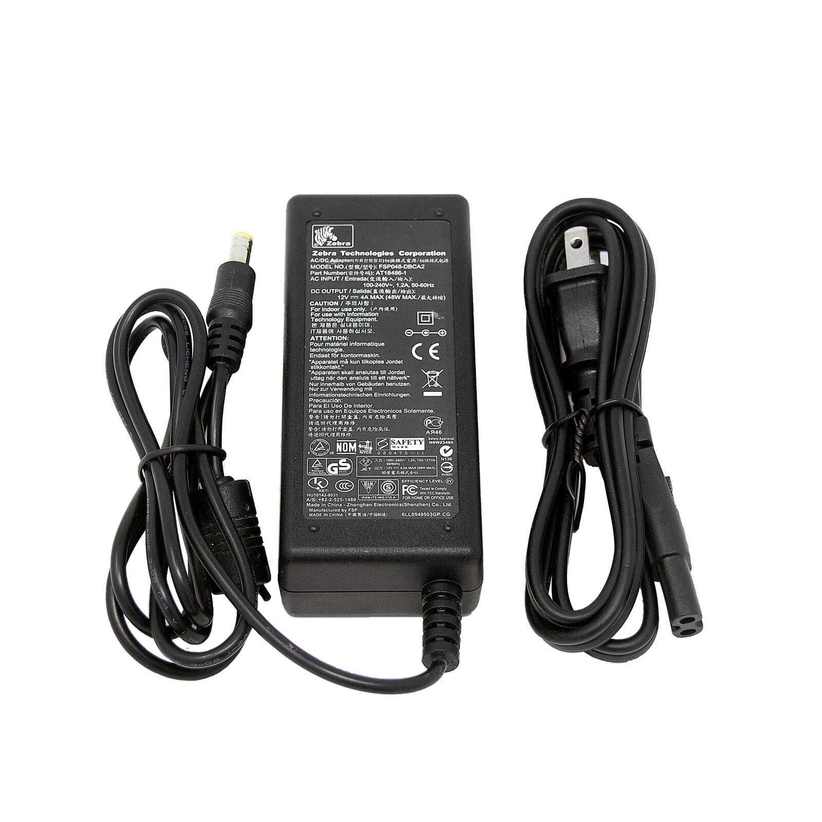 ZEBRA  P4T Mobile Printer 48W Genuine AC Power Adapter Charger