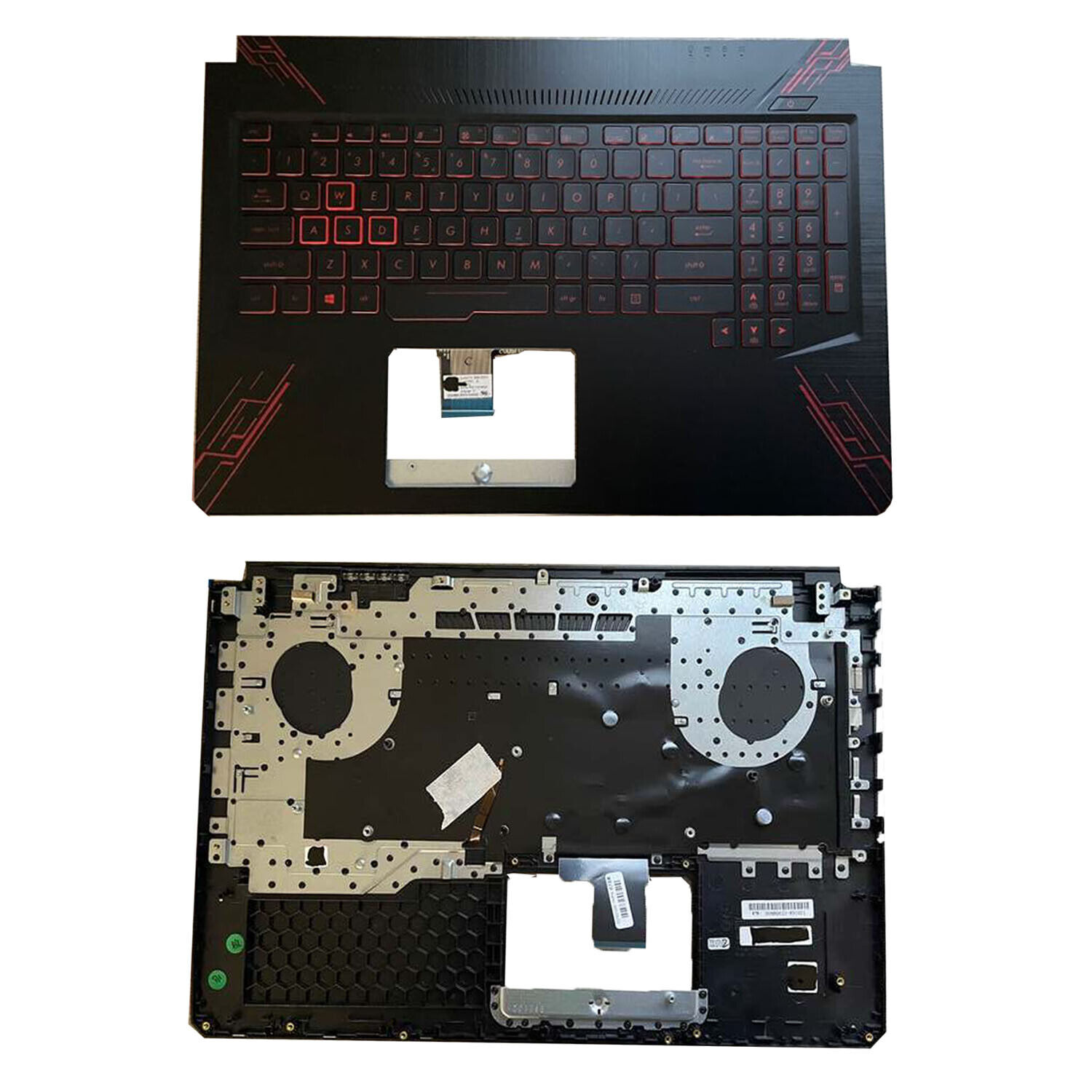 New Palmrest W/ Red Backlit Keyboard For ASUS TUF Gaming FX504 FX504G FX80 FX80G
