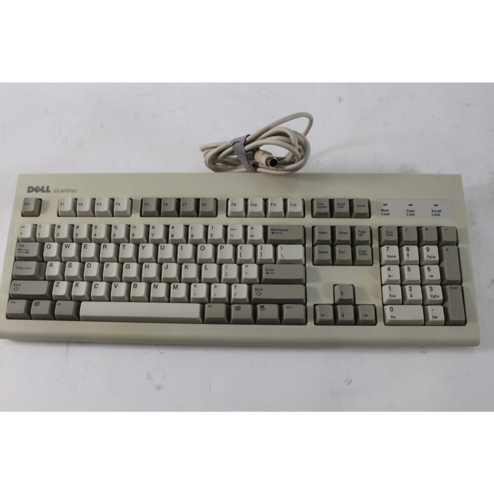 Vintage Dell QuietKey Keyboard SK-1000REW - Tested