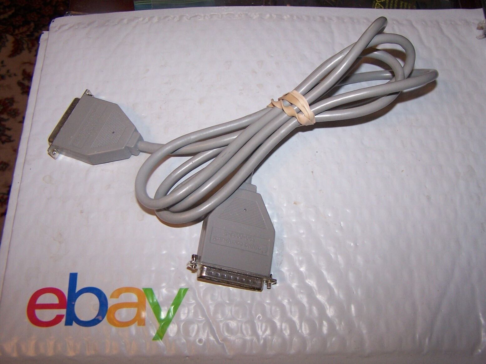 Apple Computer Serial Modem Cable 590-0037-B 25 Pin Male/Male