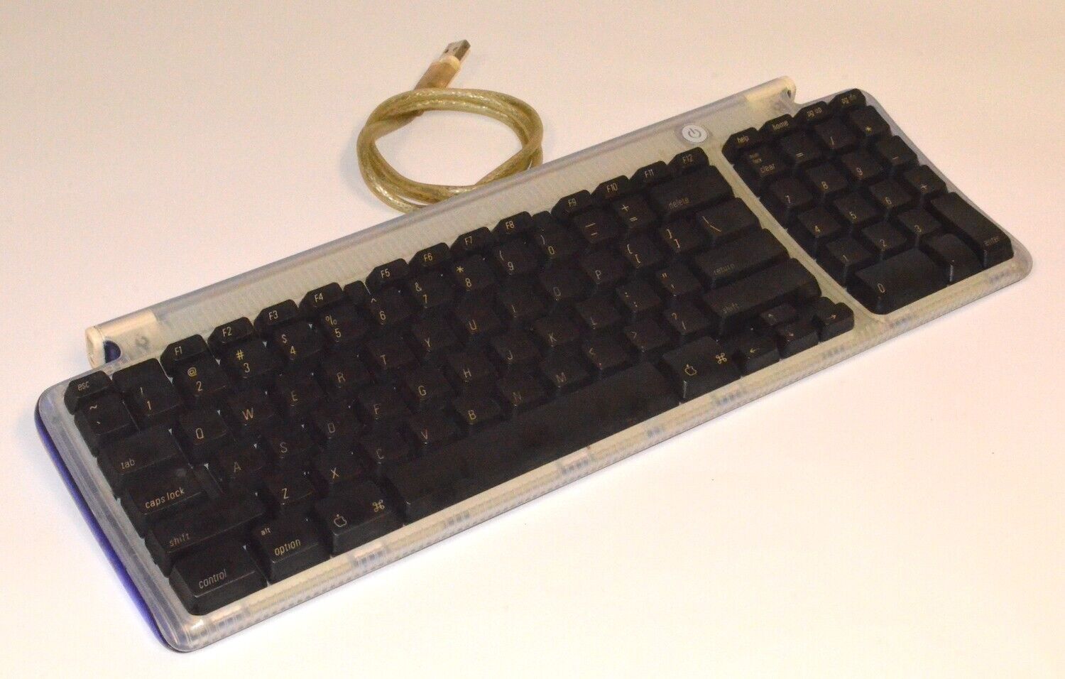 *Vintage Apple* Apple 1999 USB Keyboard, Grape *Used* M2452
