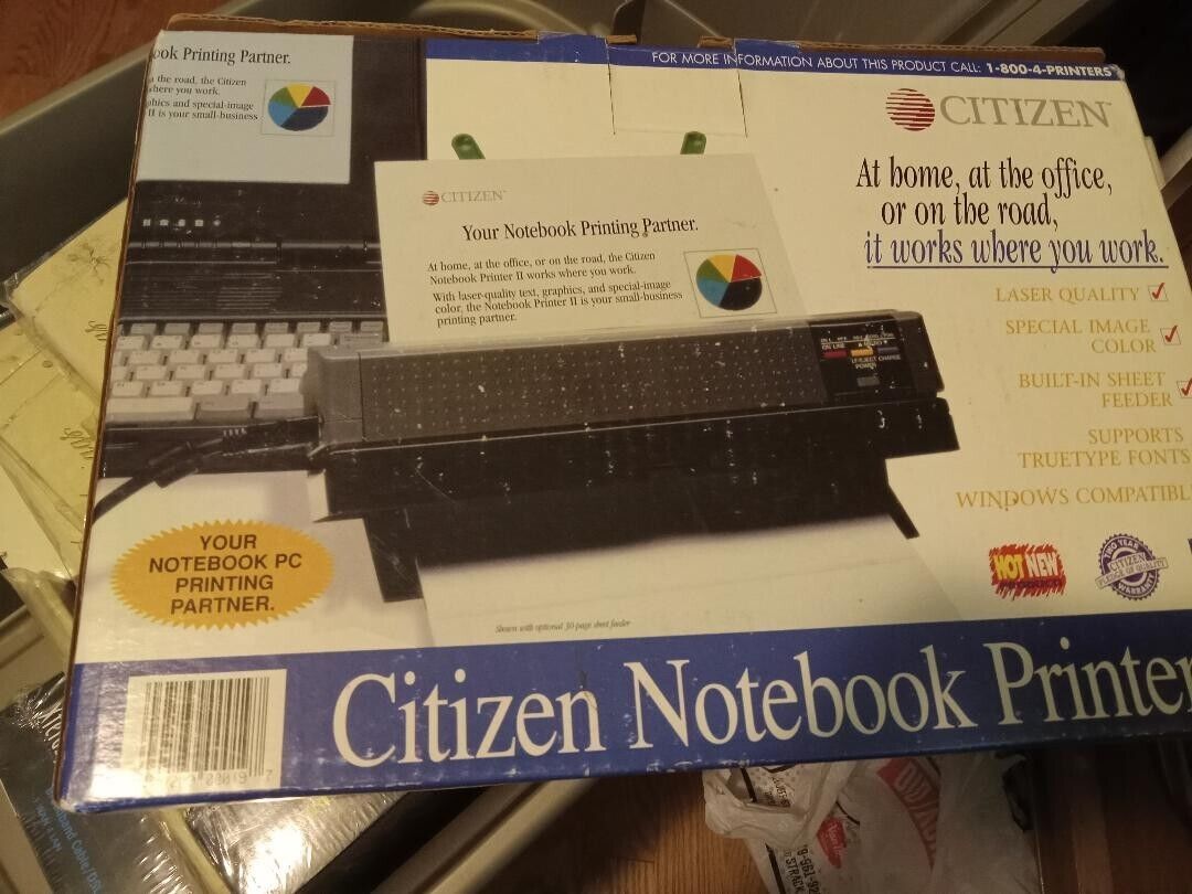 Vintage  Citizen Notebook Printer II  NEW IN BOX