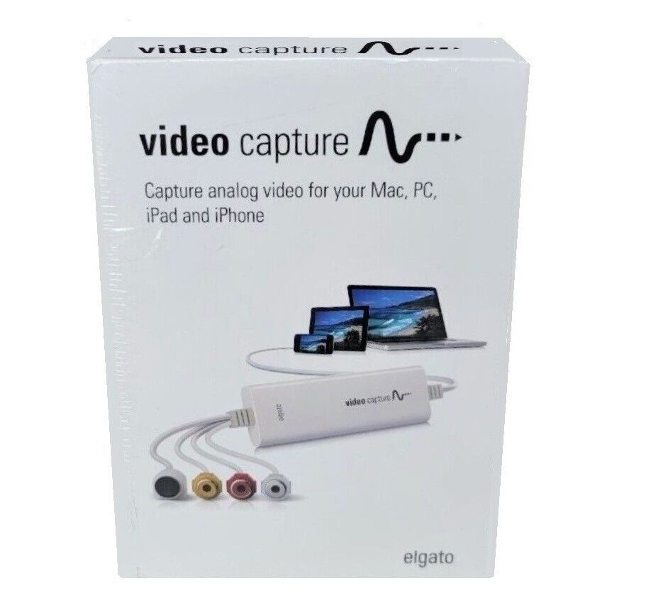Elgato USB Video Capture Device Convert Analog Video to Digital Format Win/Mac